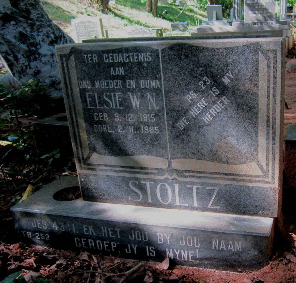 STOLTZ Elsie W.N. 1915-1985