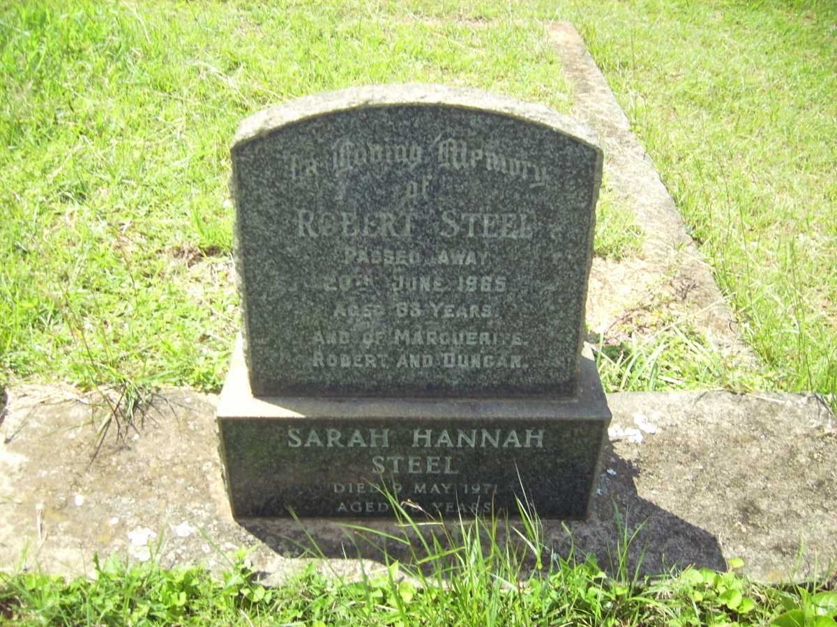 STEEL Robert -1965 &amp; Sarah Hannah -1971