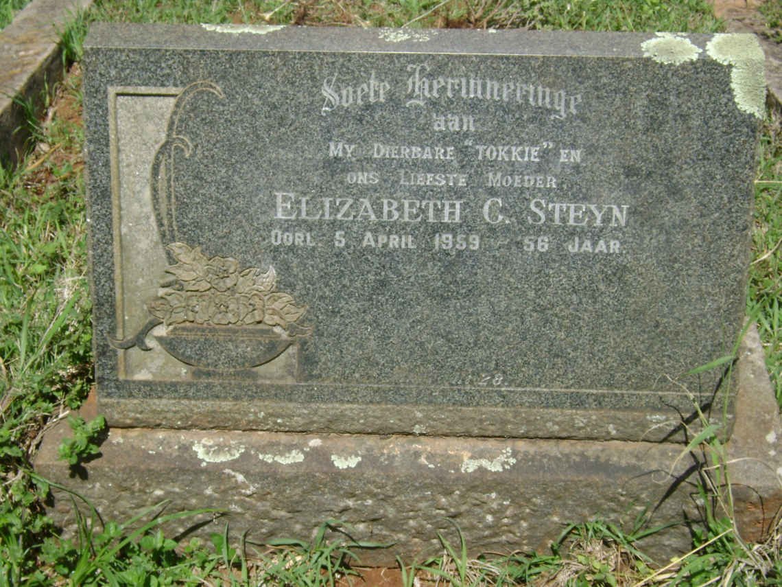 STEYN Elizabeth C. -1959