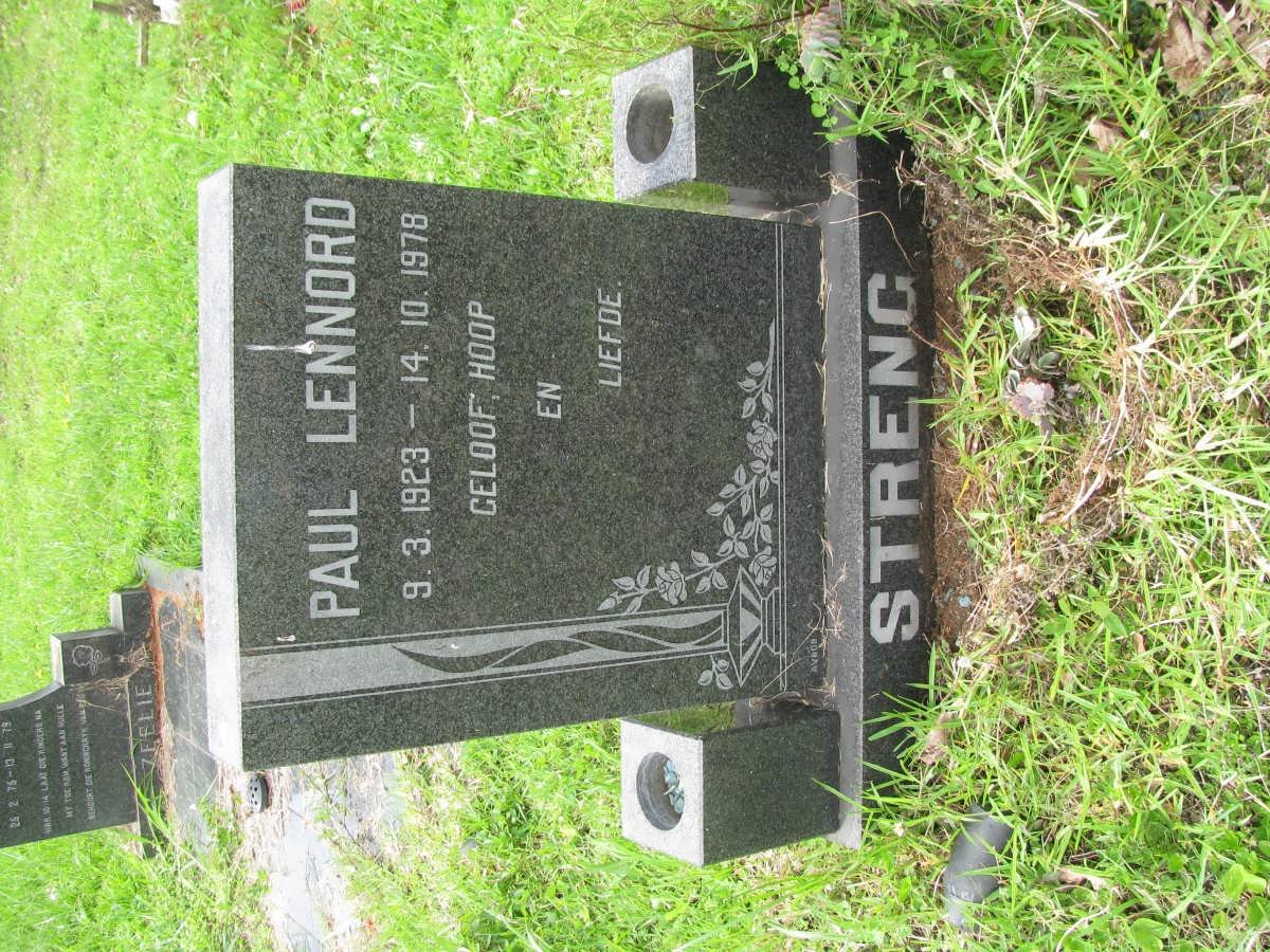 STRENG Paul Lennord 1923-1978