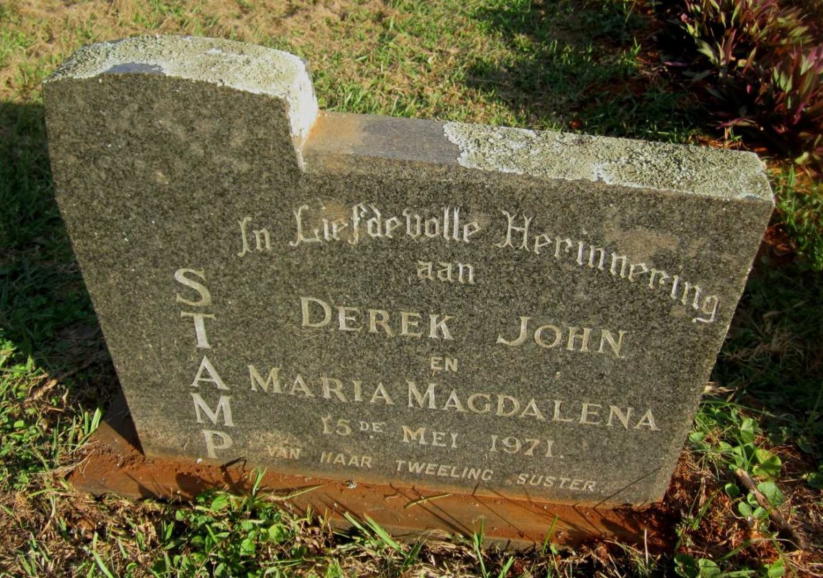 STAMP Derek John &amp; Maria Magdalena -1971