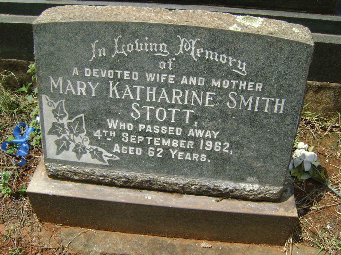 STOTT Mary Katharine Smith -1962