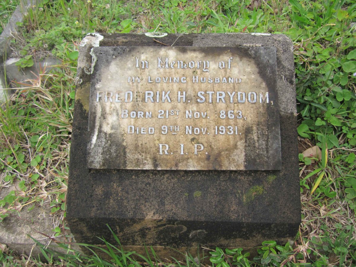 STRYDOM Frederik H. 1863-1931