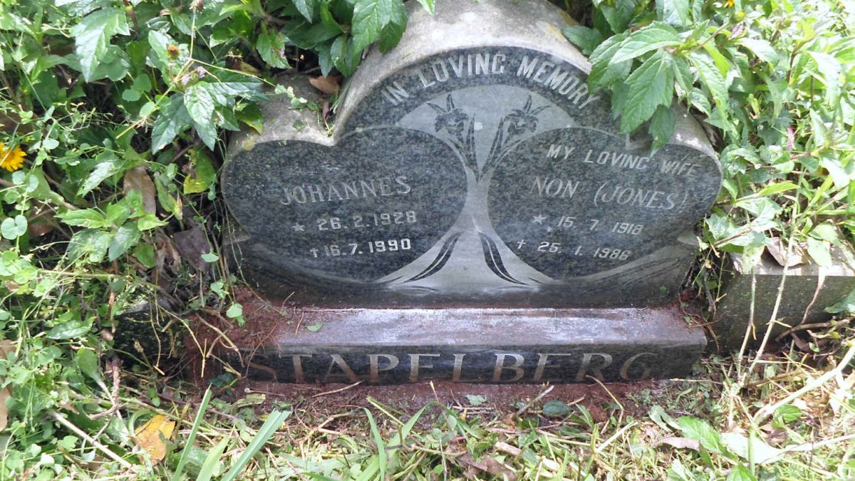 STAPELBERG Johannes 1928-1990 &amp; Non JONES 1918-1986