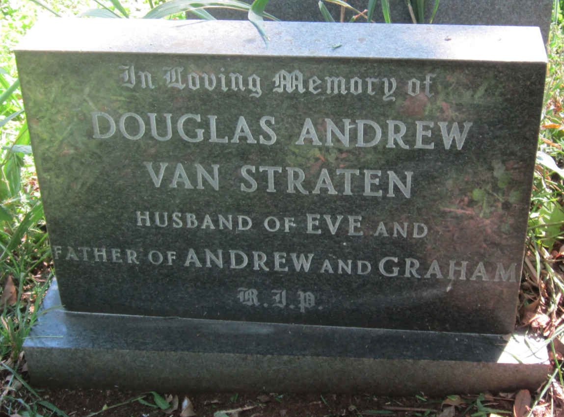 STRATEN Douglas Andrew, van -1980