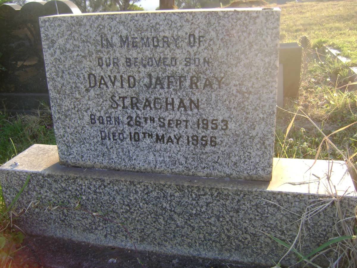 STRACHAN David Jaffray 1953-1956