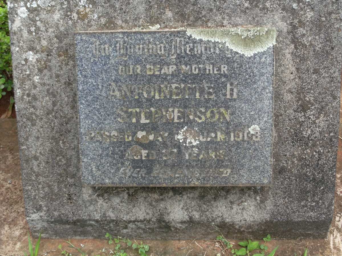 STEPHENSON Antoinette H. -1908