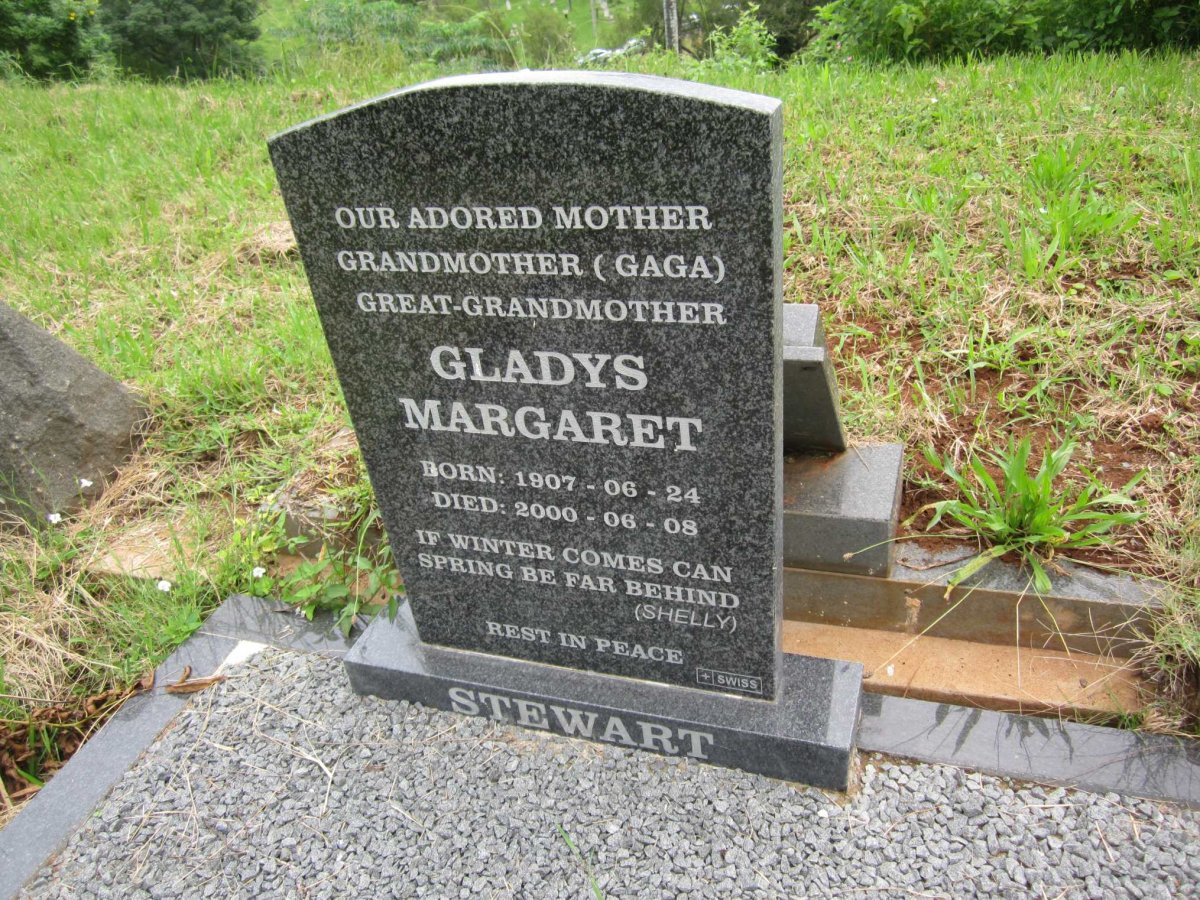STEWART Gladys Margaret 1907-2000