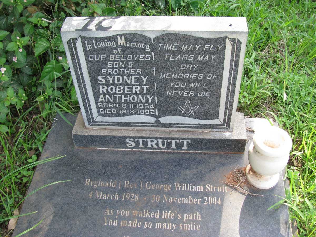 STRUTT Reginald George William 1928-2004 :: Sydney Robert Anthony 1964-1992 :: STRUTT Sydney Robert 1905-1981