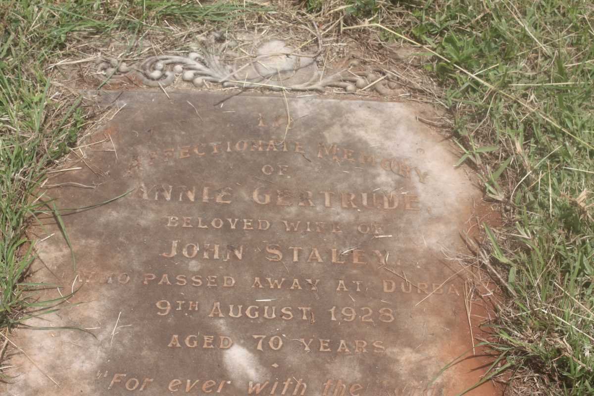 STALEY Albert -1968 :: STALEY John 1938 &amp; Madge 1961 :: STALEY Pauline -1961 :: STALEY Annie Gertrude -1928
