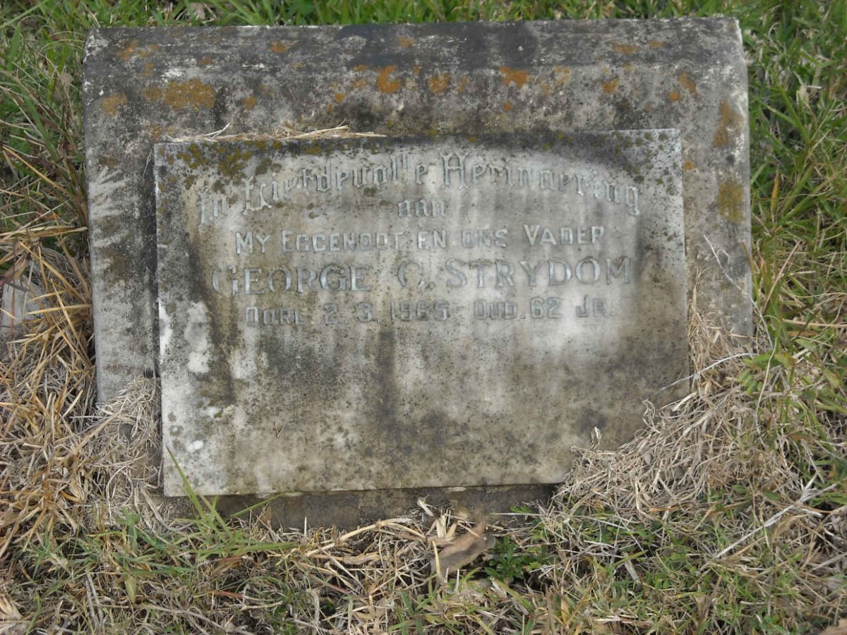 STRYDOM George Christoffel 1902-1963 &amp; Aletta 1908-1996