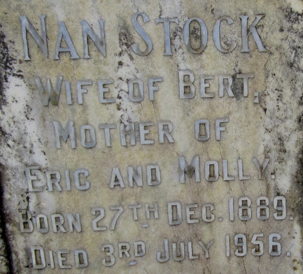 STOCK Hannah 1889-1956