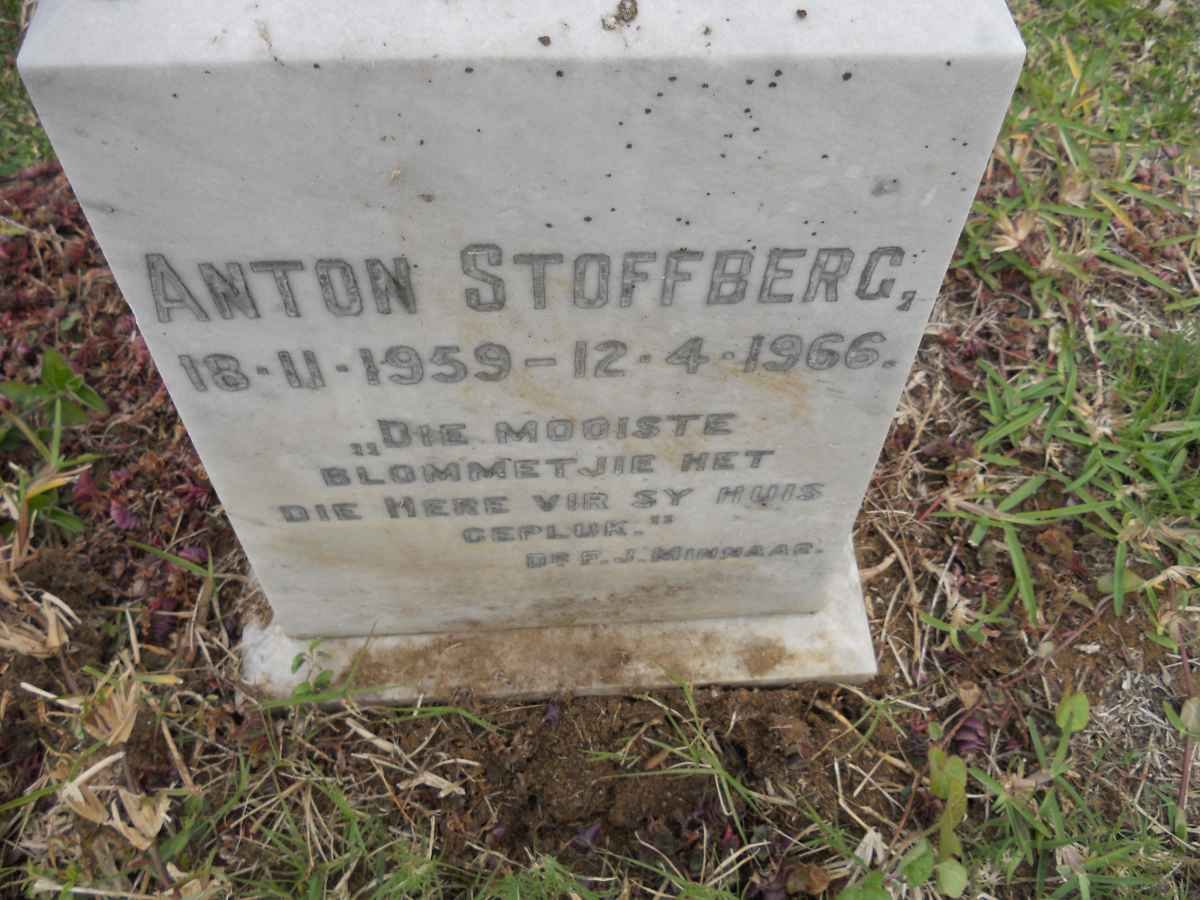 STOFFBERG Anton 1959-1966