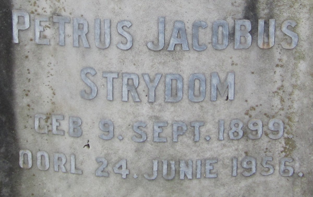 STRYDOM Petrus Jacobus 1899-1956
