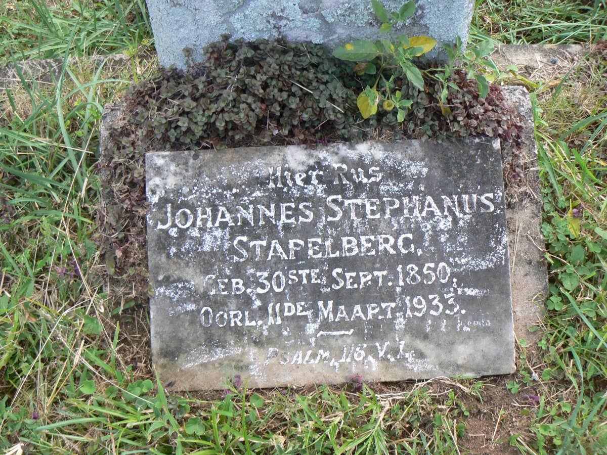 STAPELBERG Johannes Stephanus 1850-1933