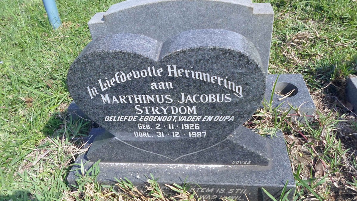 STRYDOM Marthinus Jacobus 1926-1987