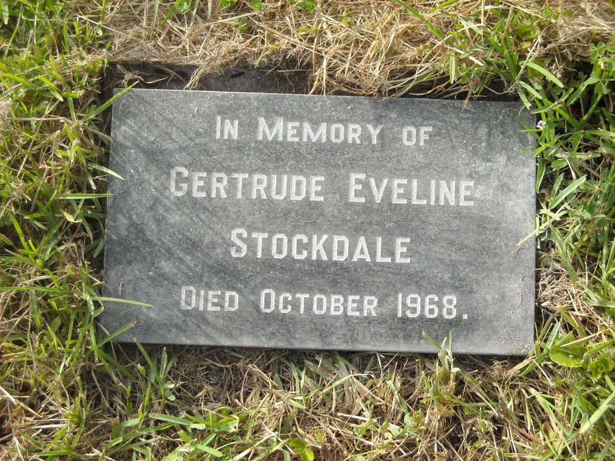 STOCKDALE Gertrude Eveline -1968
