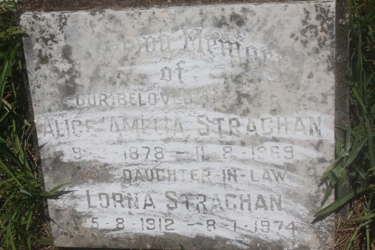 STRACHAN Alice Amelia 1878-1969 :: STRACHAN Lorna 1912-1974