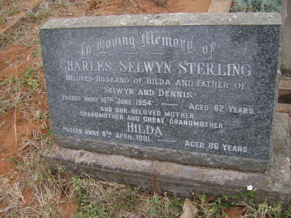 STERLING Charles Selwyn -1954 &amp; Hilda -1981