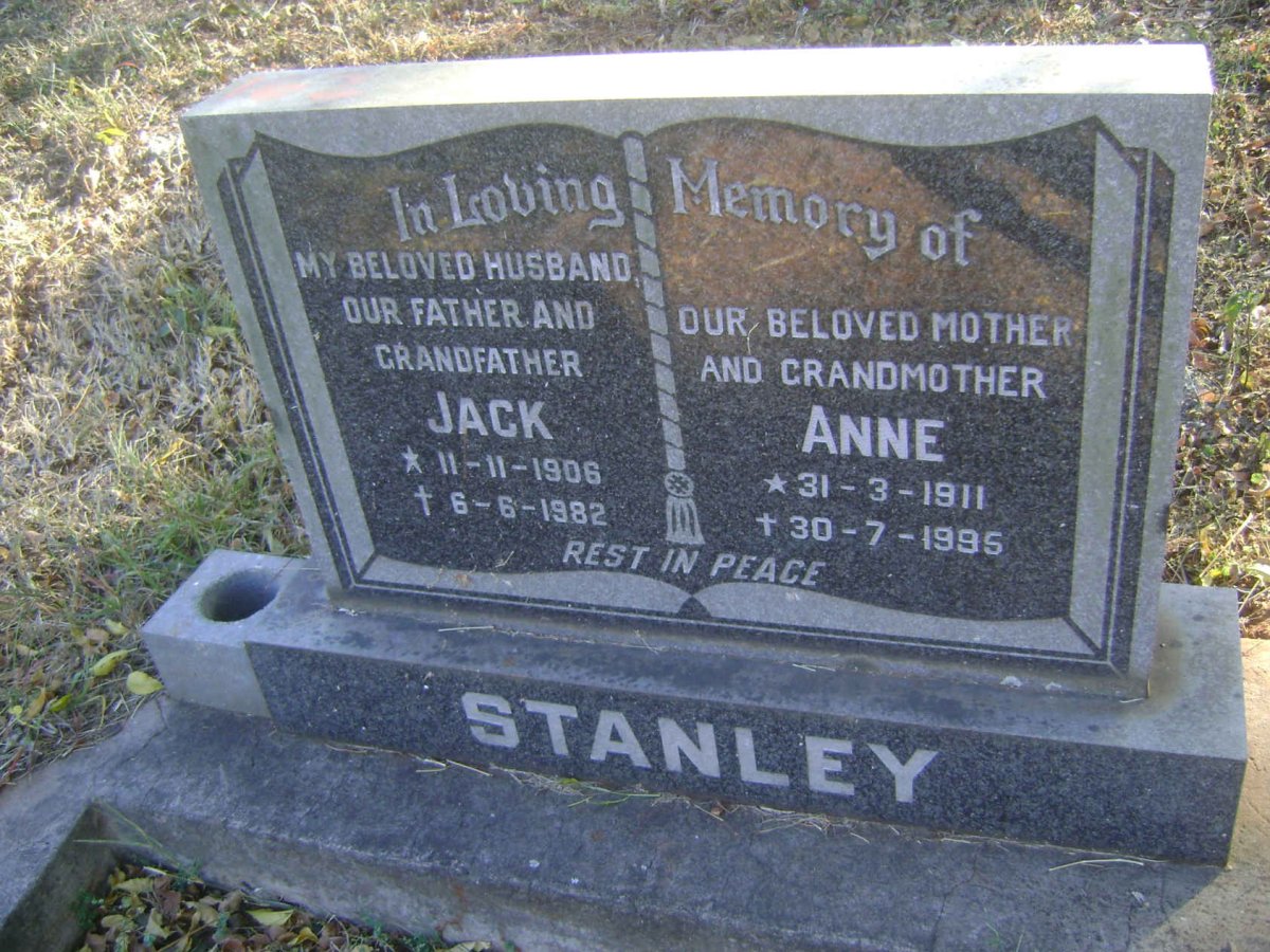 STANLEY Jack 1906-1982 &amp; Anne 1911-1995