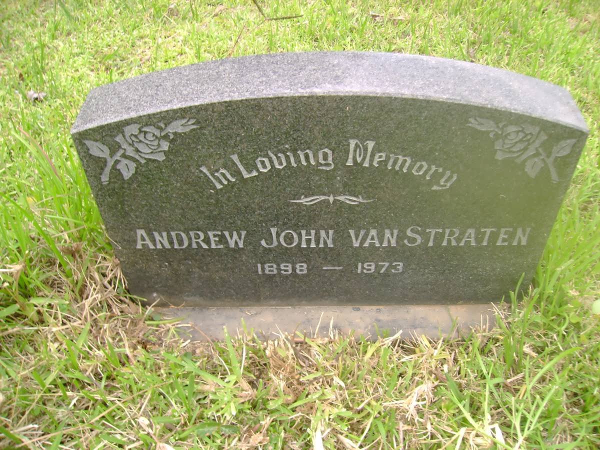 STRATEN Andrew John, van 1898-1973