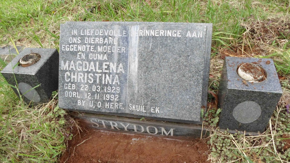 STRYDOM Magdalena Christina 1929-1992