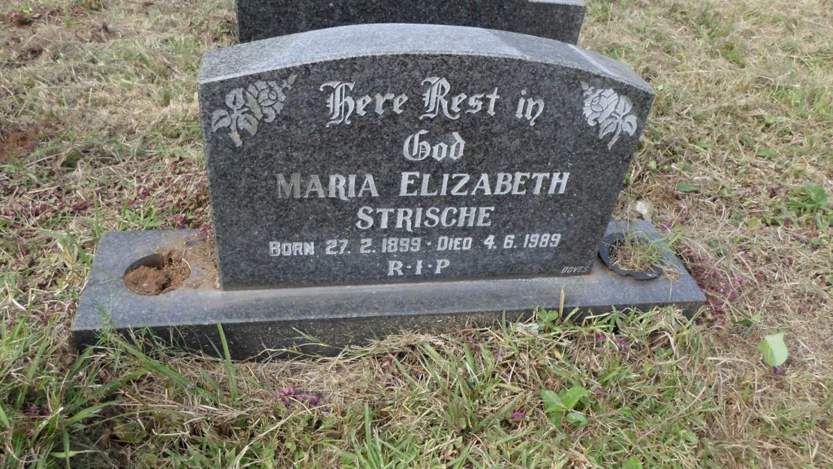 STRISCHE Maria Elizabeth 1899-1989