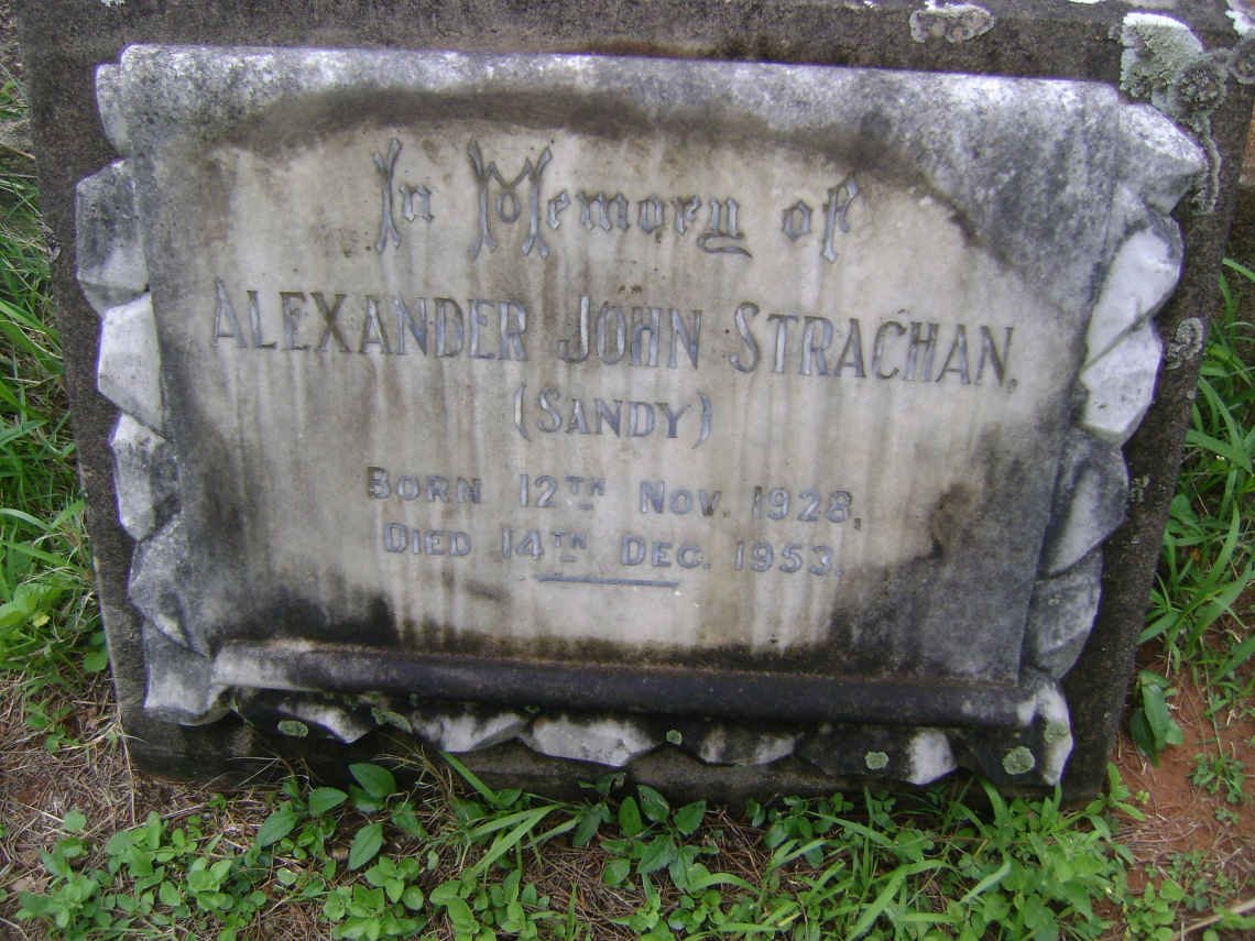 STRACHAN Alexander John 1928-1953