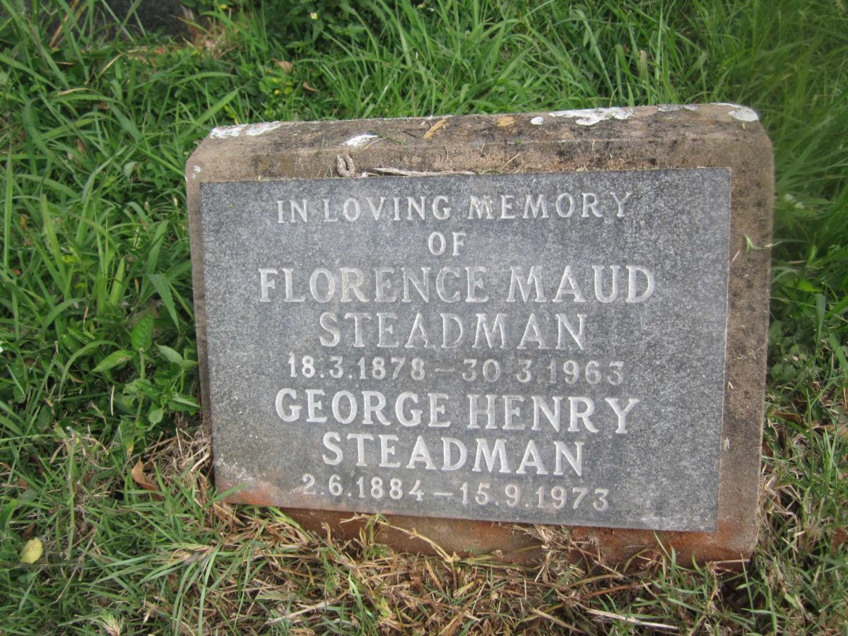 STEADMAN George Henry 1884-1973 :: STEADMAN Florence Maud 1878-1963