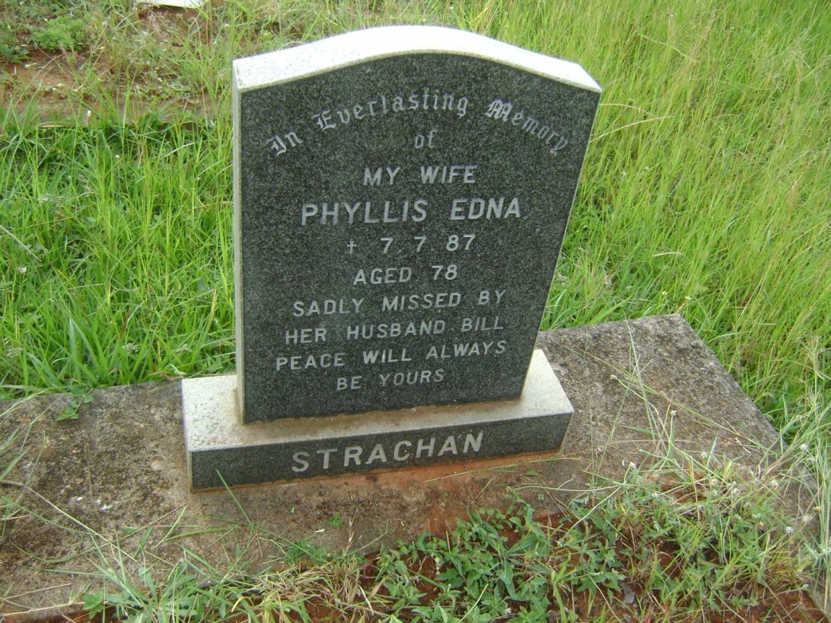 STRACHAN Phyllis Edna -1987