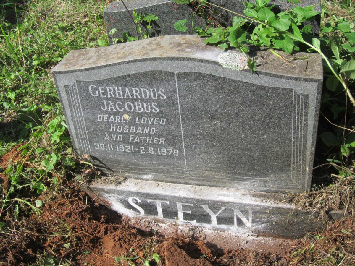 STEYN Gerhardus Jacobus 1921-1979
