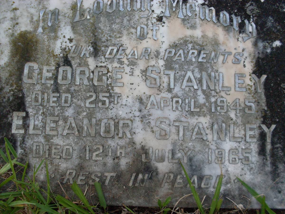 STANLEY George -1945 &amp; Eleanor -1965