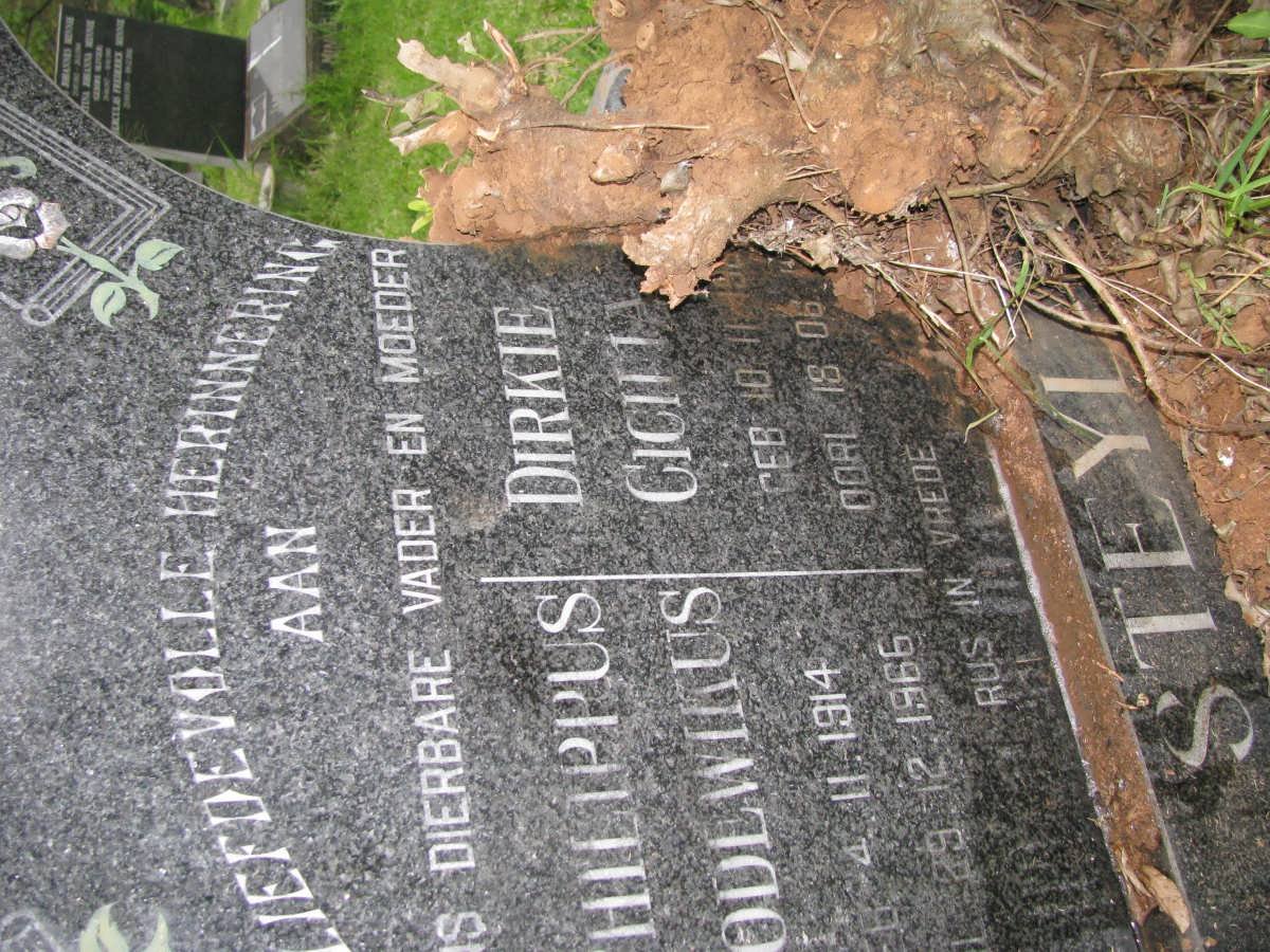 STEYL Philippus Lodewikus 1914-1966 &amp; Dirkie Cicilia -1983