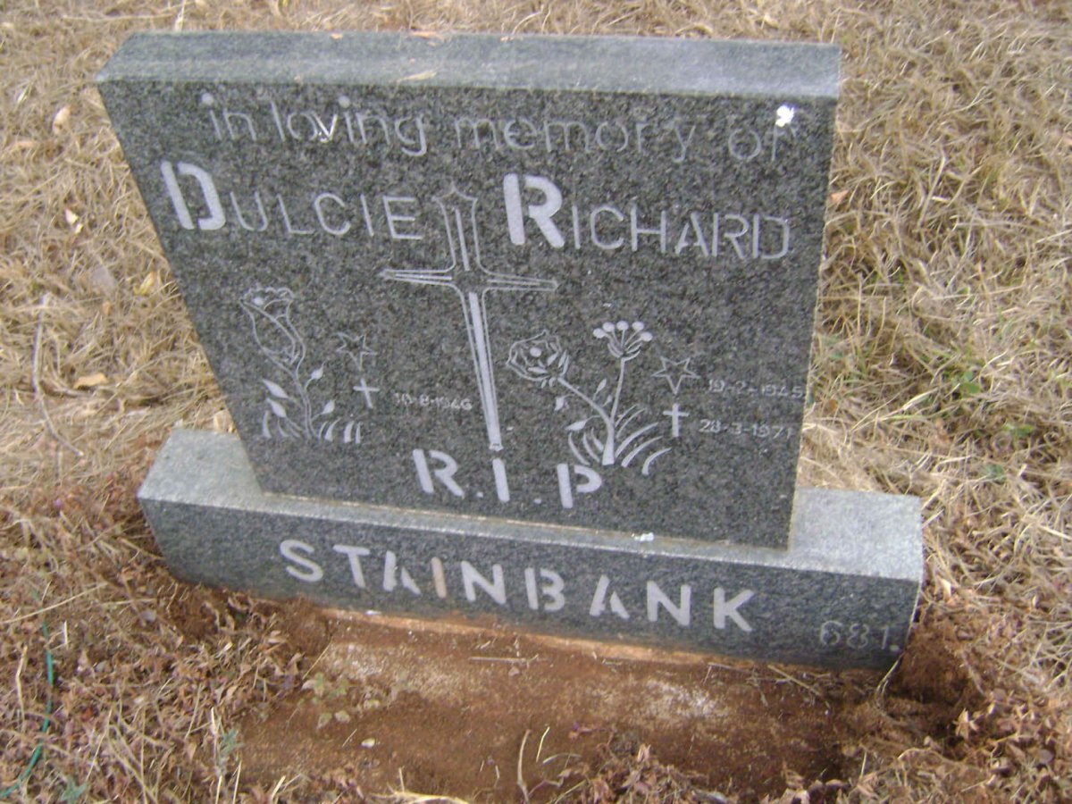 STAINBANK Richard 1945-1971 :: STAINBANK Dulcie -1946