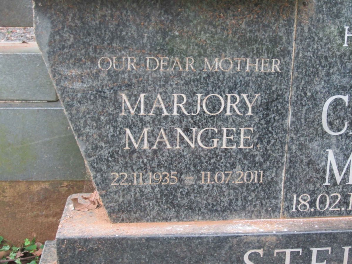 STELLENBERG Marjorie Mangee 1935-2011
