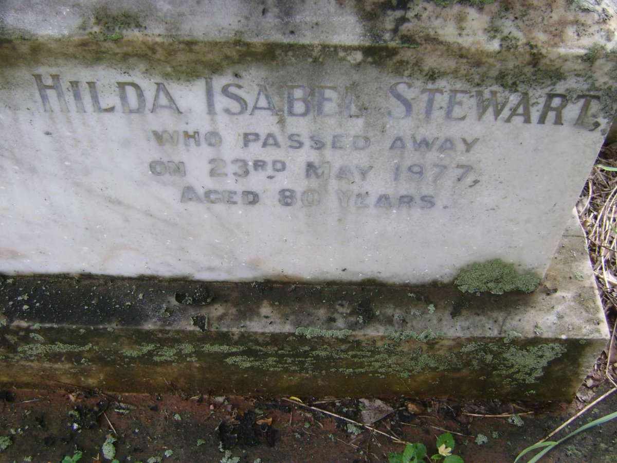 STEWART Hilda Isabel -1977