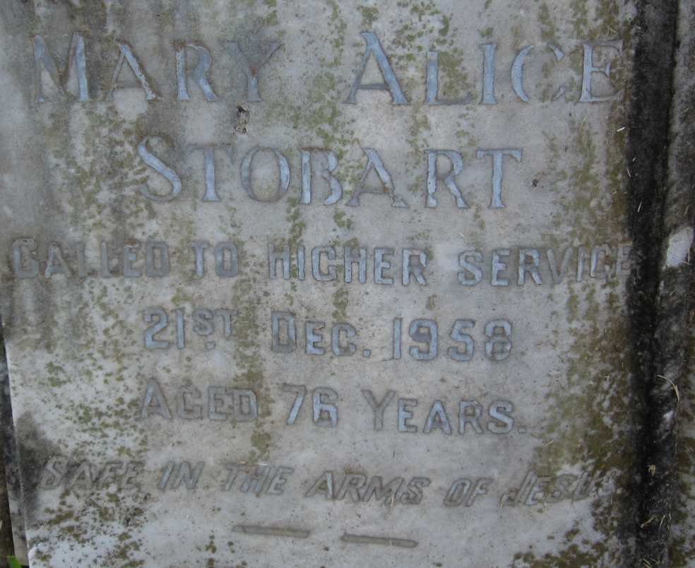 STOBART Mary Alice -1958