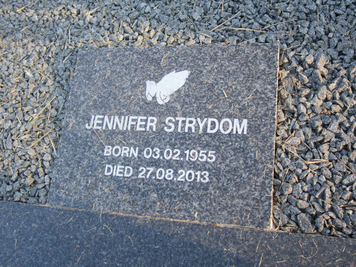 STRYDOM Jennifer 1955-2013