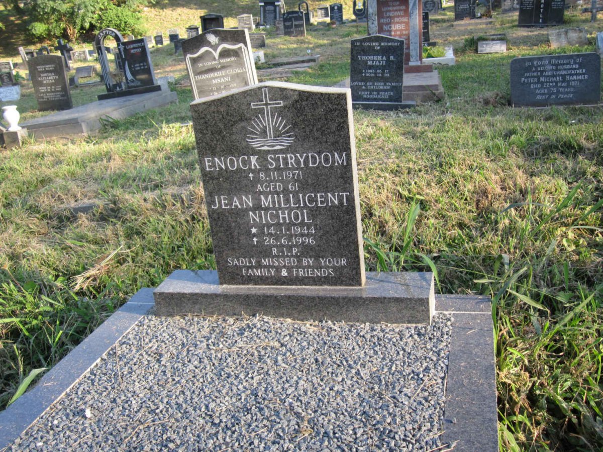 STRYDOM Enock -1971 :: NICHOL Jean Millicent 1944-1996