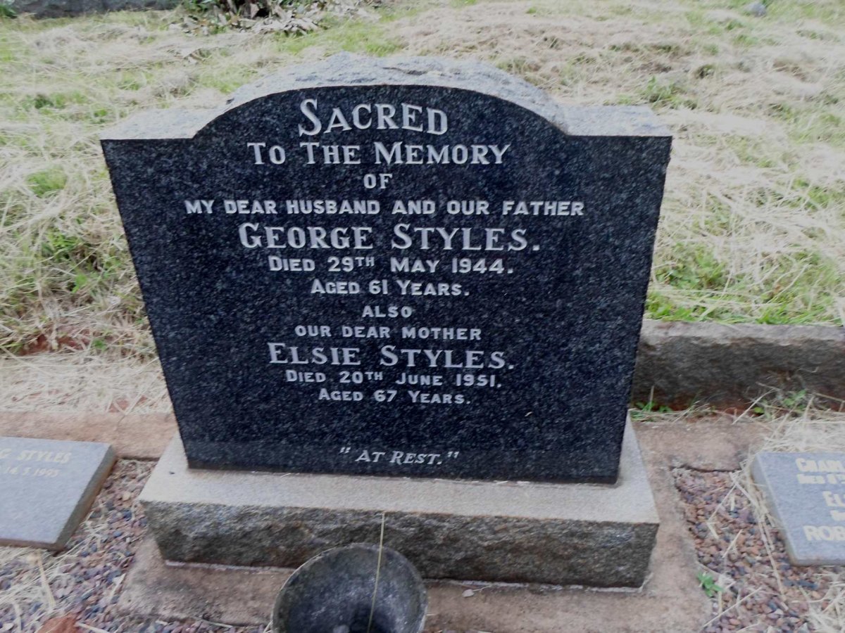STYLES George -1944 &amp; Elsie -1951