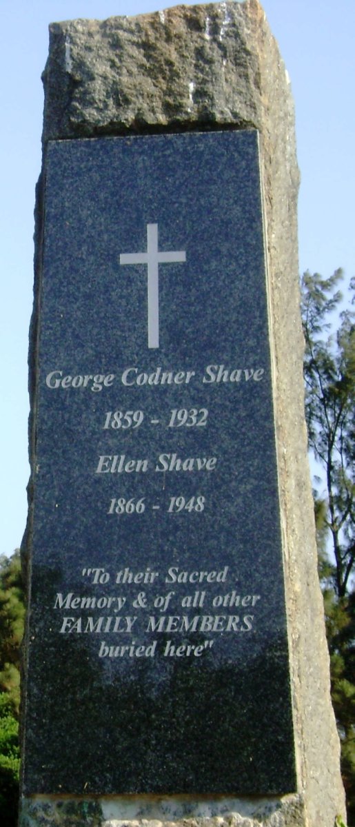 SHAVE George Codner 1859-1932 &amp; Ellen 1866-1948