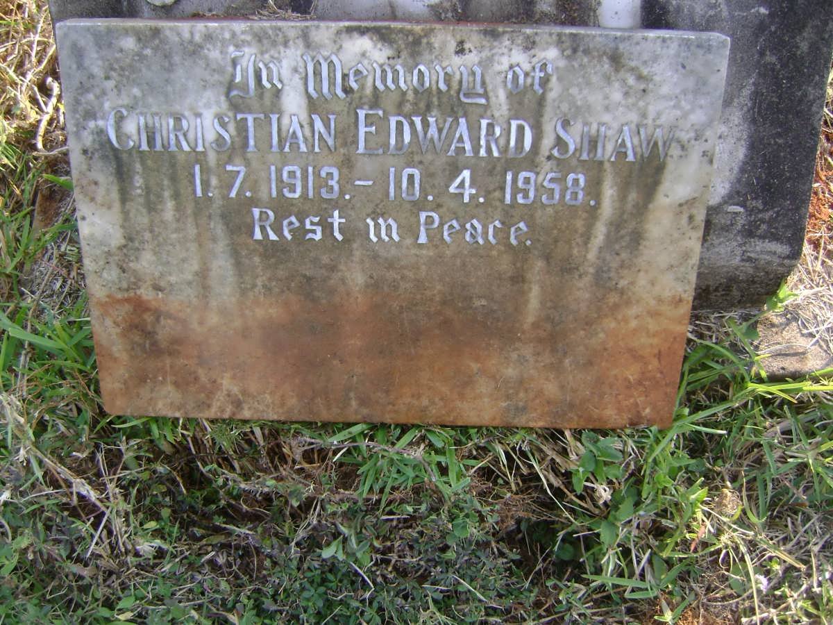 SHAW Christian Edward 1913-1958