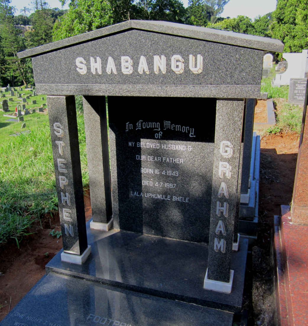 SHABANGU Stephen Graham 1943-1997