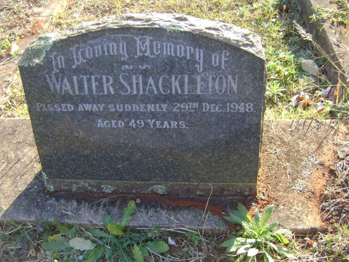 SHACKLETON Walter -1948
