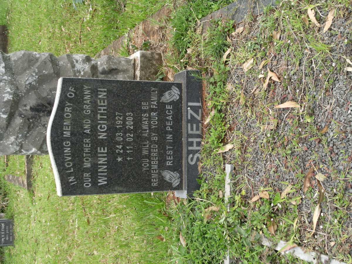 SHEZI Winnie Ngitheni 1927-2003