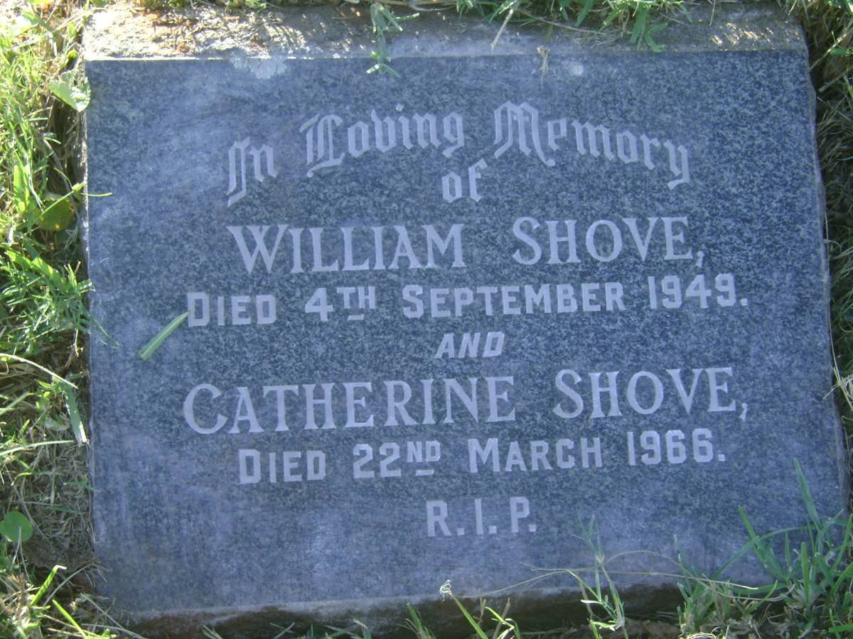 SHOVE William -1949 &amp; Catherine -1966
