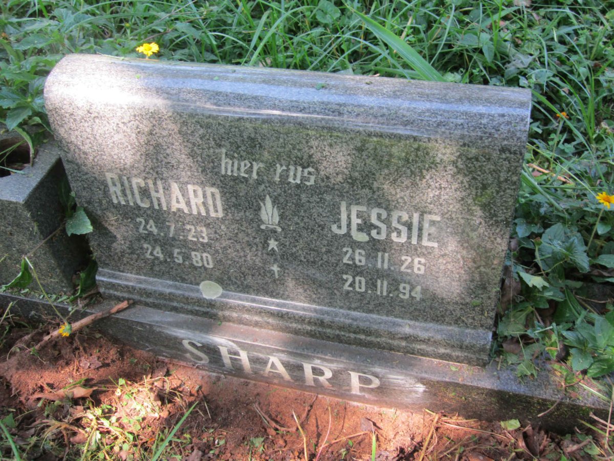 SHARP Richard 1923-1980 &amp; Jessie 1926-1994