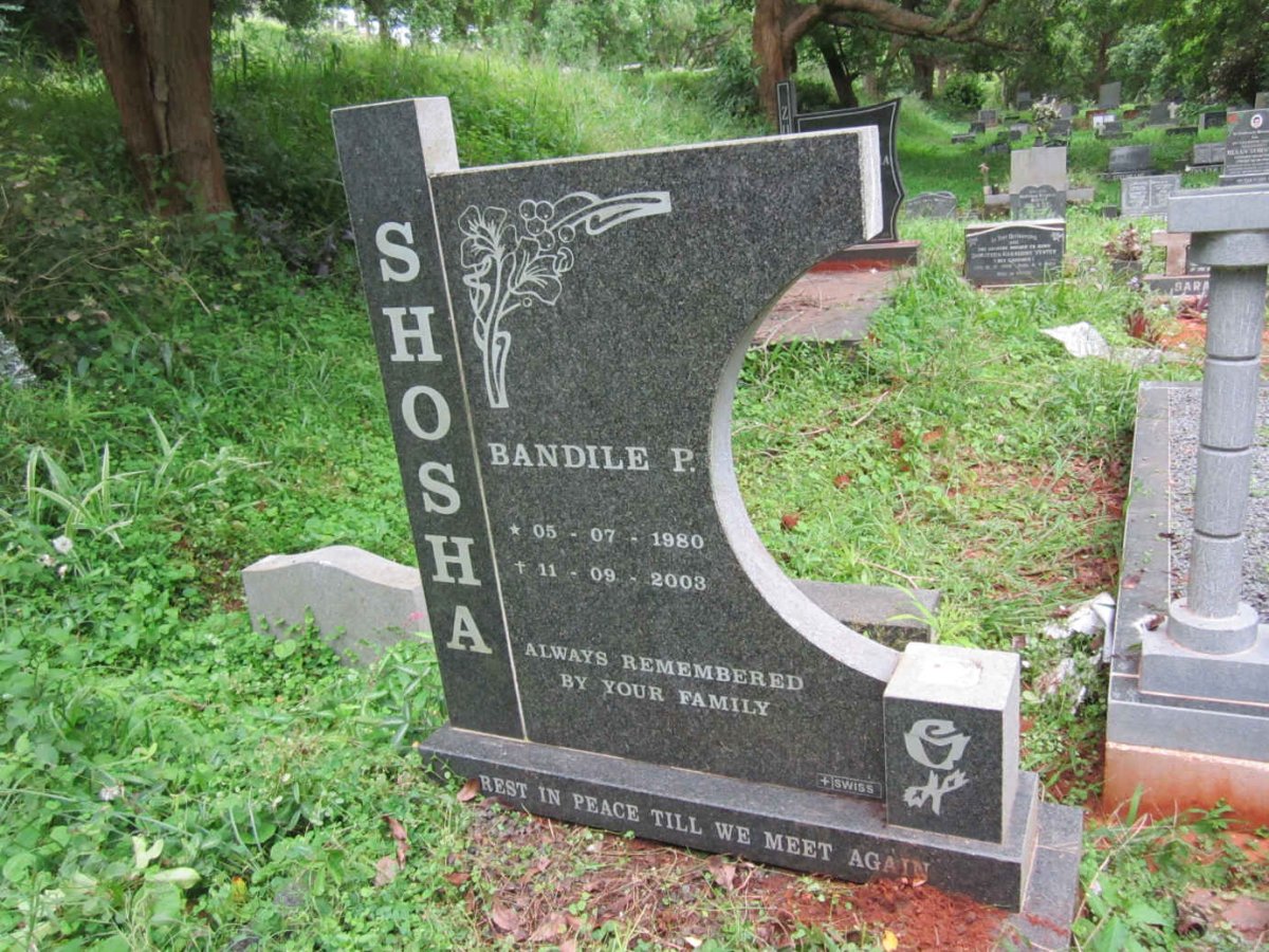 SHOSHA Bandile P. 1980-2003