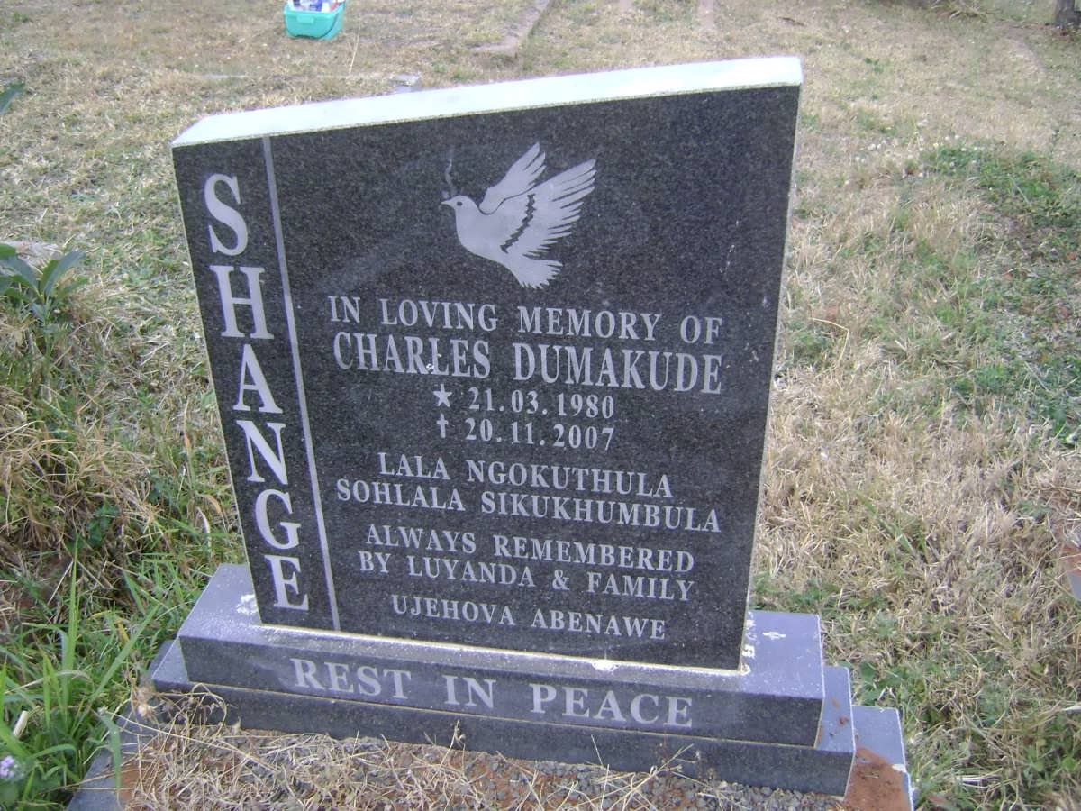 SHANGE Charles Dumakude 1980-2007