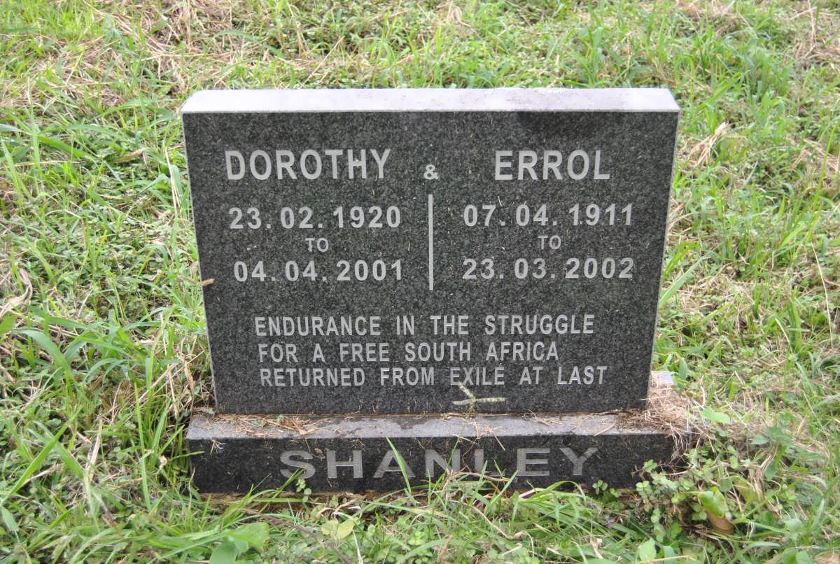 SHANLEY Errol 1911-2002 &amp; Dorothy 1920-2001